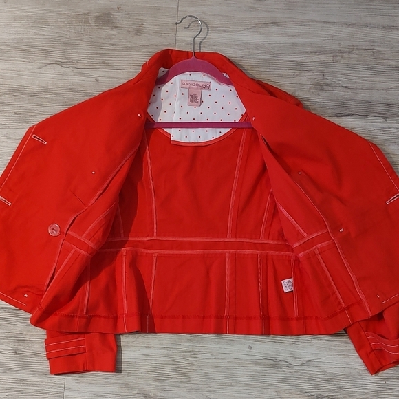 Bandolino Retro Orange Double-Breasted Jacket Size 12 - Picture 9 of 10